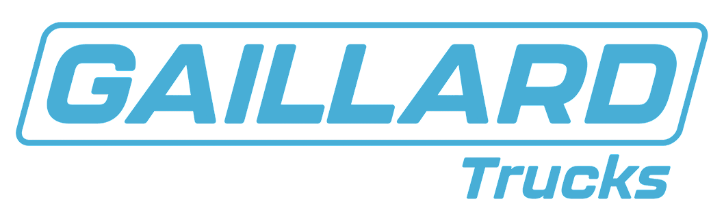 Logo "GAIILLARD Transports", en bleu sur fond blanc.
